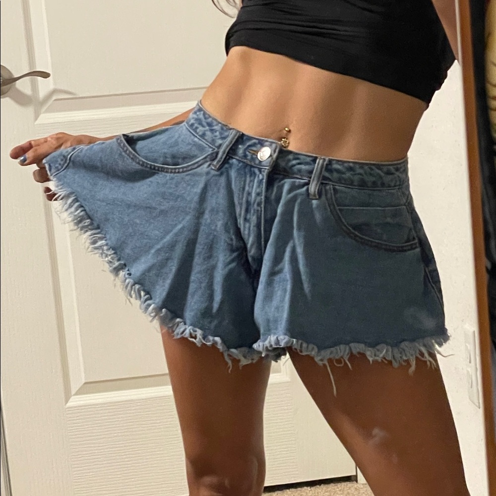 Denim Skirted shorts